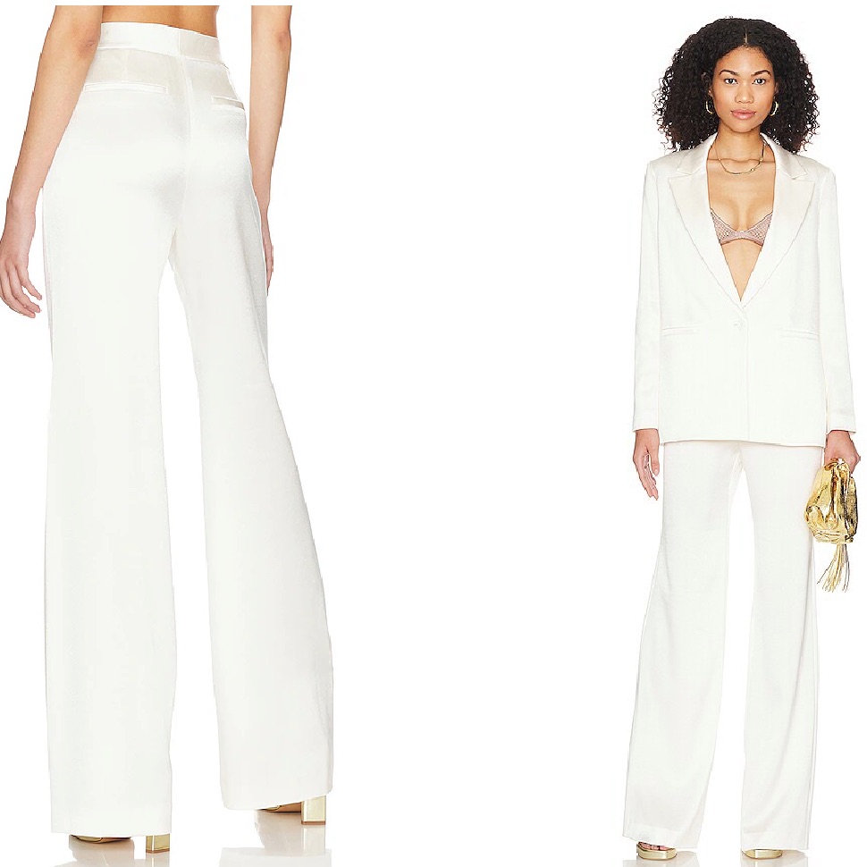 Alice + Olivia Set (Denny Notch Collar Boyfriend Blazer Sz 6 & Deanna Pant Sz 8)